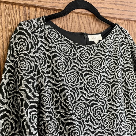 LOFT Outlet 3/4 Sleeve Dress - Picture 3 of 6